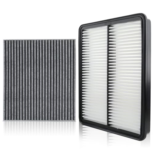GoaMotors Engine Air Filter and Cabin Air Filter Replacement Compatible with Hyundai Santa Fe 2013-2018 Santa Fe XL 2013-2017, Replace 28113-2W100, 3SF79-AQ000