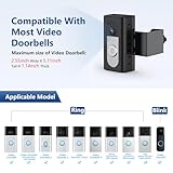 KIMILAR Anti-Theft Video Doorbell Mount Compatible with Ring/Blink Wireless Video Doorbell, Adjustable Mounting Bracket Accessories for Houses, Apartments, Businesses, Not for Security Door