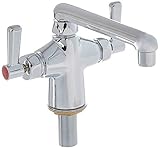 AquaSpec Laboratory Faucet, Single Hole with 2 Handles - 2.2 GPM Aerator, 6” Swing Spout, Lever Handles