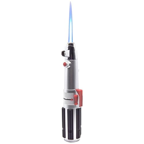 The Chosen One Lightsaber Lighter – Refillable Butane Jet Torch, Windproof & Adjustable Flame – Great Gift for Boyfriends, Husbands & Dads – Unique Collector’s Gadget by Philthy