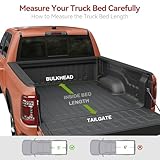 LEDKINGDOMUS Hard Trifold Truck Bed Tonneau Cover Fits for Toyota Tacoma 2024 2025 5ft Bed with Track Rail System(Excl. Trail)