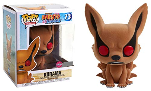 Funko - Figurine Naruto Shippuden - Kurama Flocked Exclusive Oversized Pop 15 cm - 0889698363389