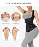 FeelinGirl Waist Trainer for Women Latex Cincher Corset Vest Sport Workout Hourglass Body Shaper with Steel Bones XXL