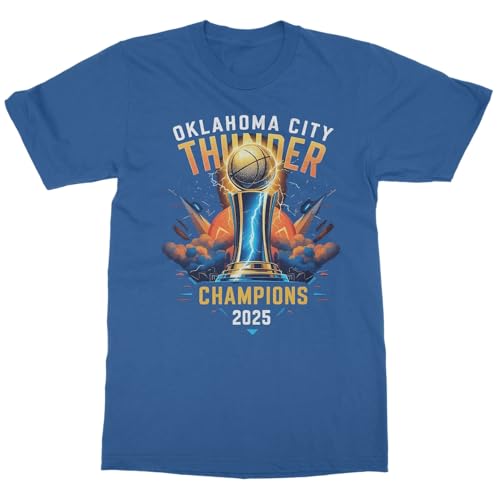 Bball Inspired Design - Champions Edition Unisex T-Shirt (Royal, X-Large)
