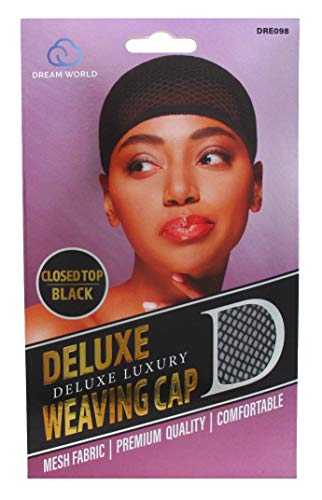 Dream Deluxe Closed Top Weaving Cap (12 Pieces) Black