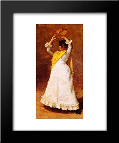 The Tamborine Girl 15x18 Framed Art Print by William Merritt Chase