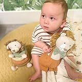 MON AMI Leopold The Lion Stuffed Animal 15”, Soft, Cuddly Lion Plush, for Nursery Room Décor, Wild Animals for Kids of All Ages