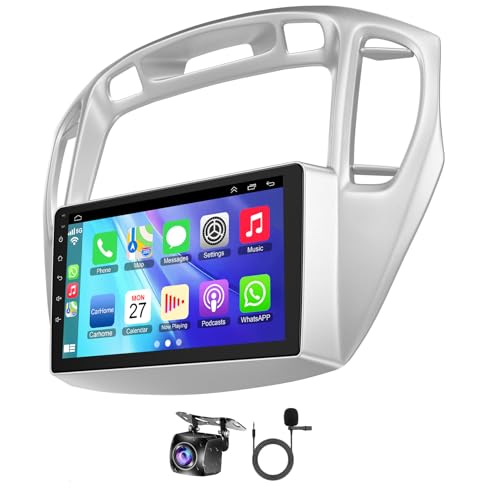 Car Radio for Toyota Highlander 2000-2007 Head Unit with Wireless Carplay&Android Auto,4+64GB 9 Inch Car Stereo with Voice Control GPS SWC FM DSP WiFi Bluetooth 5.2 Backup Camera Mirror Link
