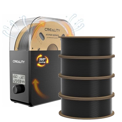 Creality Official Filament Dryer Box 2.0 with Fans, 4 Pack High Speed 3D Printer Filament 30-600mm/s Hyper PLA Filament