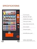 AFEN Large Commercial Vending Machine with Card Reader and Bill/Coin Acceptor, Refrigerated Beverage Snack Combo Vending Machine for Business, Durable Cashless Vending Machine Anunmanned 24/7 Placed