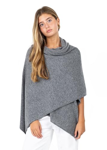 Velanio Cashmere Luxury Knitted Wrap Travel Shawl Scarf, Pashmina Stole, All-Season Scarf for Women Cashmere Wool Blend
