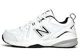 New Balance Men's 608 V5 Casual Comfort Cross Trainer, White/Navy, 11