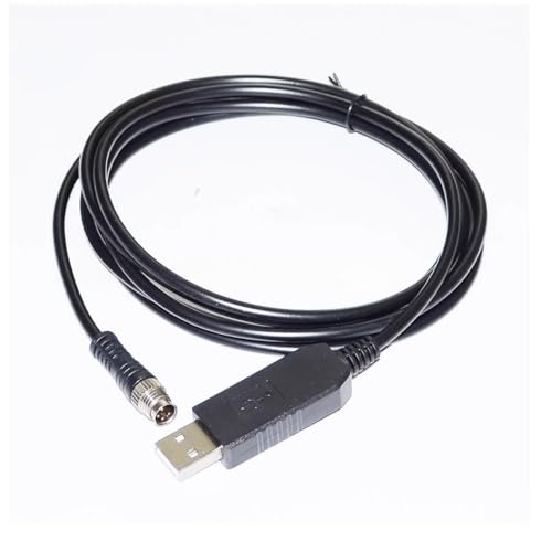 RIKYJIC USB Male to M8 4-Pin Male Connector RS232 Serial Communication Cable for Sick Safety Controller with PC Replacement for Original Cable DSL-8U04G10M025KM1(2 Meters)