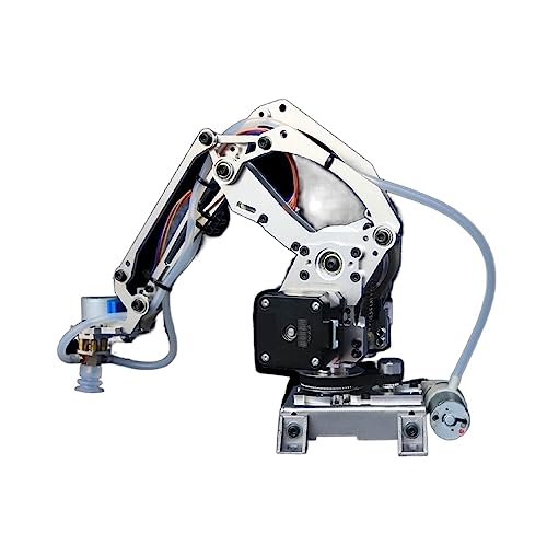 ZERVA Load 4 DOF Robot Arm with Stepper Motor Suction Cup All Metal Manipulator Mechanical Arm Claw Gripper (Size : Robot arm)