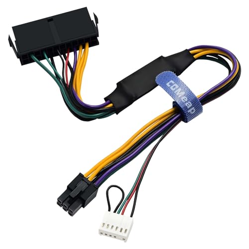 COMeap 24 pin to 6 pin Adapter HP ATX Power Cable Compatible with Z200 Z210 Z220 Z230 Z240 SFF MT TWR Series 4000 6005 8300, ProDesk 600 G1, EliteDesk 800 G1 13.3-inch (34cm)