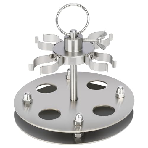 stonylab Parallel Reaction Bracket, Small Tubular Reactor Bracket Oil Bath Support for Lab Electrochemistry Accessories, 4-Hole