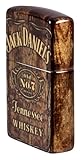 Zippo Jack Daniel's® Barrel Design 540 Tumbled Brass Pocket Lighter