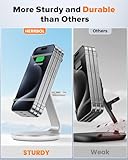 HERRBOL 3 in 1 Charging Station Compatible with Magsafe Charger Wireless Charger Stand for iPhone 16 15 14 13 12 Series Wireless Charging Station for AirPods Wireless Charging Stand for iWatch Series