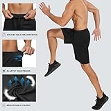 Profectors Men's Athletic Shorts with Pockets and Elastic Waistband Quick Dry Activewear Workout Shorts for Men