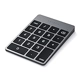 Satechi Slim Aluminum Bluetooth Wireless Keypad 18-Key Numpad Keyboard Extension – for iMac Pro, iMac, Mac Mini, MacBook Pro/Air, Windows, PC, Laptop and More - Space Gray