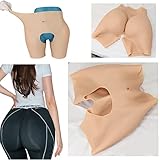 ZWSM Silicone Panty Open Crotch Buttock Hips Body Shaper Enhancer Padded Push Up Panty for Cosplay Drag Queen,Color 3,Thick Hips_1"