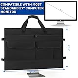 WELIDAY Monitor Carrying Case for 27" LCD Screens and Monitors, Protective Storage Case Monitor Dust Cover