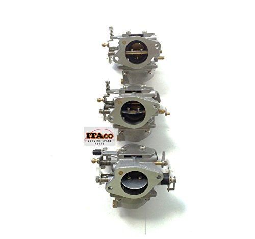 Boat Motor Complete 3 Carburetor Carb Assy for Yamaha Parsun Outboard 60HP E60 T60 2 stroke Engine 6K5-14301 6K5-14302 6K5-14303