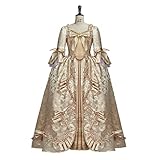 RoleplayCos Court Rococo Baroque Marie Antoinette Ball Dresses 18th Century Victorian Dress Ball Gowns Royal Women Costume (XXXL, Gold), 3X-Large