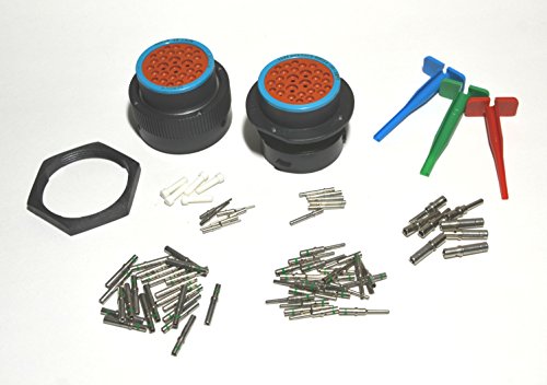 Deutsch HDP20 Bulkhead 29-pin Connector kit, 12-16-20 AWG Solid Contacts (Made in USA)