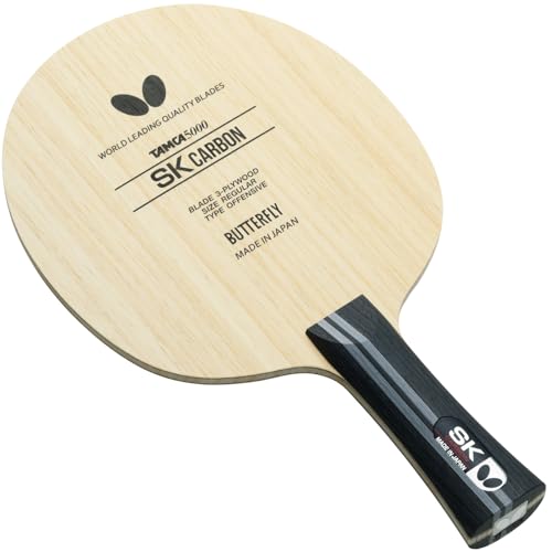 Butterfly SK Carbon Table Tennis Blade Carbon Fiber Blade - Professional Table Tennis Blade - Available in FL and ST Shakehand Handle Styles - Made in Japan