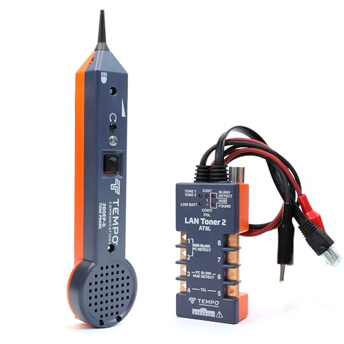 TEMPO AT8LK LAN Tone Generator and Probe Kit, Wire Tracer, Test Local Area Network Cabling, Wire Toner, Professional Grade