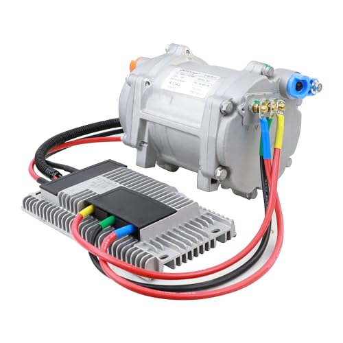 ACTECMAX Universal AC Electric Compressor 20cc/r Air Conditioner Compressor for 12V Auto Compressor for R134a