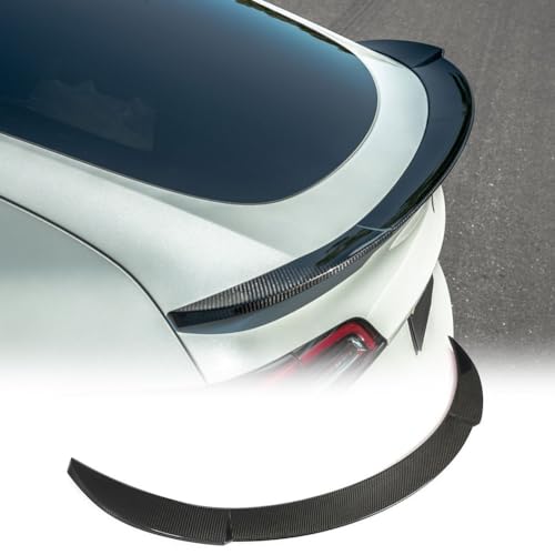 MCARCAR KIT Real Carbon Fiber Trunk Spoiler for Tesla Model Y 2020-2024 Car Spoiler Wing Performance Rear Trunk Lid Tail Car Styling Kits for Model Y (Type Ⅰ)