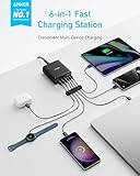 Anker Desktop Charger, Fast Charging USB C Charger, 112W Max 6-Port Charging Station, for iPhone, iPad, MacBook, Samsung and More (Cable Not Included)