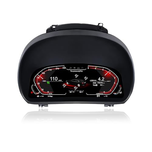 Digital Dash, Aftermarket Digital Instrument Cluster, Digital Gauge Cluster for BMW 1 Series E81 E82 E87 E88 2006-2015, Automotive Replacement Instrument Panel Gauges, Instrument Cluster Replacement