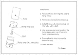 Autoacc 4pcs TJ Bump Stops with Cups, Jounce Bumpers with Brackets Compatible with 1997-2006 Wrangler TJ