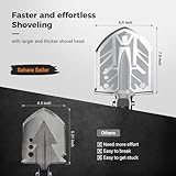 Sahara Sailor Unbreakable Tactical Shovel-180 Degree Folding Shovel-Camping Shovels - 23 in 1 Survival Gear and Equipment Multifunctional Camping Gear Survival Tools for Caping Hiking