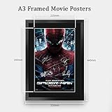 HWC Trading Amazing Spider-Man 1 Andrew Garfield 16 x 12 inch Framed Gifts Printed Poster Signed Autograph Picture for Movie Memorabilia Fans - 16" x 12" Framed