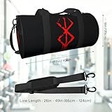 Anime Gym Bag for Women Men - Large Capacity Waterproof Workout Fitness Travel Sports Bags Fashion Street Camping Weekender Expandable Carry On Duffle Bag For Couple (B8)