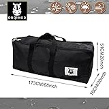 Orqihod Outdoor Furniture Seat Cushion Storage Bag Waterproof Patio Cushion Cover Stroage Bags with Zipper Rectangular Large Cushions Carrying Bag 68 x30 x20IN, Black