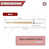 Zanshin Budo - Set of 2 47" - Size 39 - Handmade Bamboo Sword Cosplay Decorative Original Texture for Anime, Suitable for Cosplay, Decoration, Collection