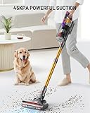 Cordless Vacuum Cleaner, 550W/45KPA Self-Standing Vacuum Cleaners for Home, Max 60Mins Anti-Tangle Stick Vacuum with Aromatherapy, Dual-Handheld Lightweight Vacuum for Pet Hair, Carpets, Hardwood