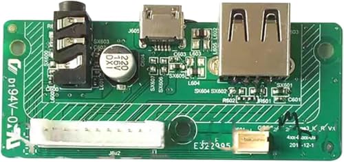 Jingelmall USB Charging Port Board Audio Jack Connector Replacement for JBL Charge 3 Version GG Bluetooth Speaker Quick Charging Module Circuit Board for DIY