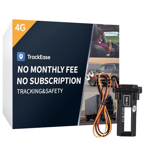 Wired GPS Tracker for Vehicles No Monthly Fee, No Subscription, Real-Time Tracking, 4G SIM and Data Included, Trip History, GeoFence, Driving Alerts, Waterproof