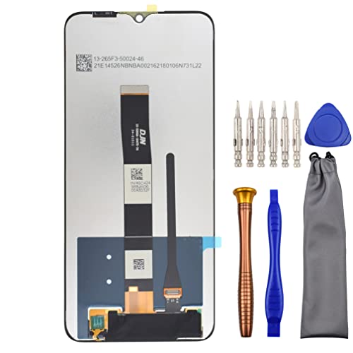 Complete Screen LCD Digitizer Touch Assembly Replacement for Xiaomi Redmi 9A Redmi 9C Redmi 10A with Tool Kit Black 6.53"