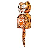 Kit Cat Klock Bengal Tiger - Exotic Pet Collection, Vintage Cat Klock with Moving Eyes and Tail - Battery Operated Wall Clock - Made in USA, Perfect for Home Décor, Unique Gift