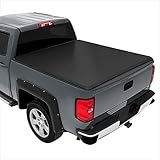 Vinyl Soft Top Tri-Fold Tonneau Cover Compatible with Ford Explorer Sport Trac with 4.2ft Bed 01-05