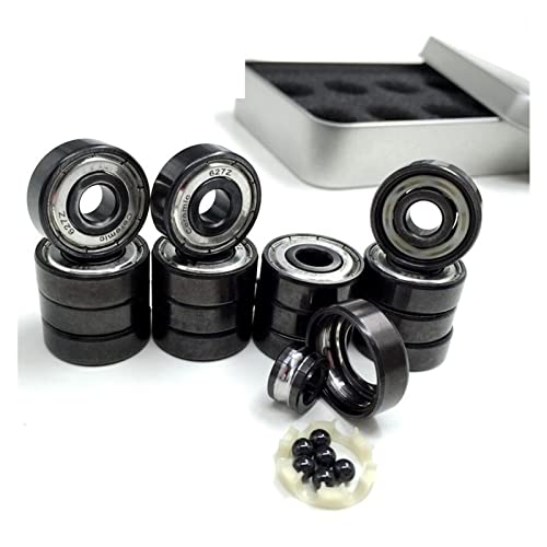 627z Artistic Skate Bearing 7x22x7mm 6 Ceramic Ball Bearing Quad Skates Roller Figure Skating Bearings 627 Abec-11(16pcs Si3n4 627z)