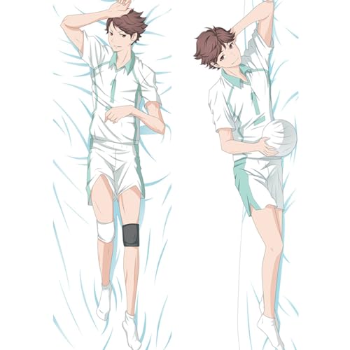 DATOZA Anime Haikyuu!! Oikawa Tooru Tobio Kageyama Cosplay Pillow Case Hugging Body Prop 160cm x 50cm Decoration
