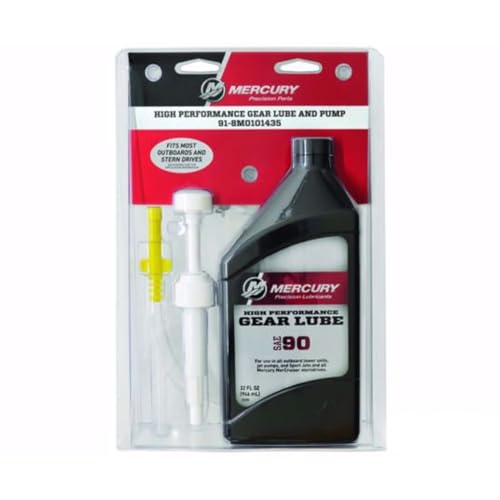 Mercury Marine New OEM High Performance Gear Lube with Hand Pump, 91-8M0101435